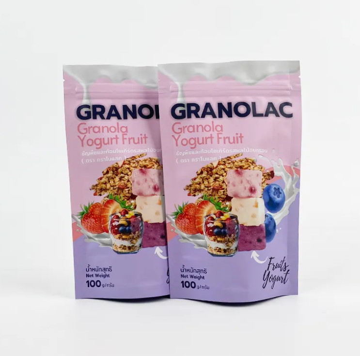 Logotipo personalizado Doy Pack Stand Up Pocket Alimentos Bolsas de embalaje flexibles Fabricante de bolsas de cierre con cremallera