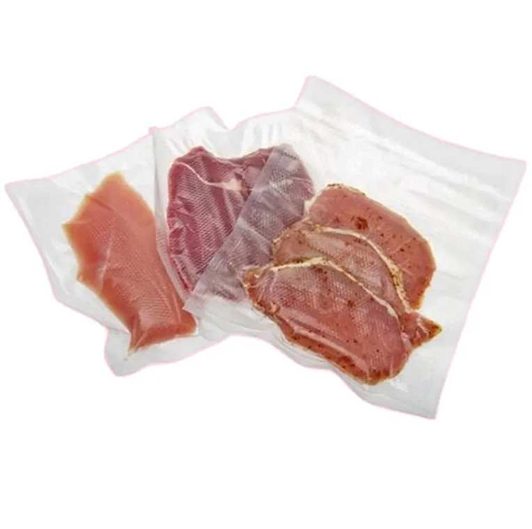 Biodegradable Impreso a medida 20x30 PA PE Bolsa de embalaje al vacío Embaladora de alimentos plástico sellador de sello Bolsa de almacenamiento al vacío