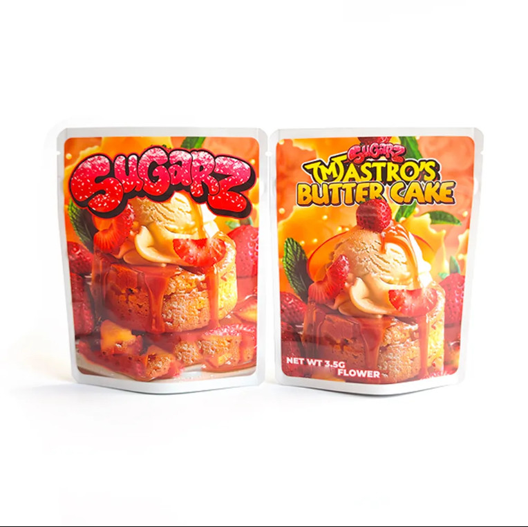 Bolsa de embalaje de plástico con pegatinas impresas a prueba de olor 400mg 600mg 1000mg 1lb Bolsa Mylar Bolsa de embalaje de comestibles impresos a medida
