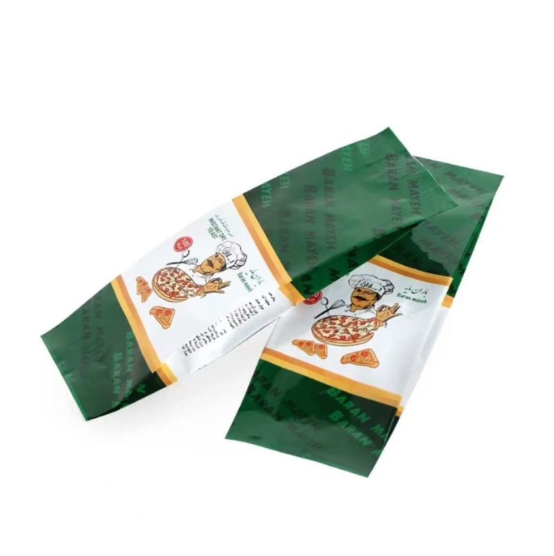 Impresión personalizada de lado mate Gusset de papel de aluminio Bolsa Mylar Levadura Embalaje de alimentos Bolsas de plástico