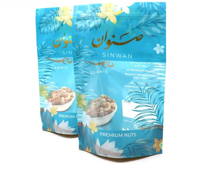 Bolsas de plástico personalizadas Bolsas de embalaje de alimentos Bolsa de plástico de papel de aluminio Mylar Zipper Bolsa de cierre de cremallera Bolsa de pie Bolsa de juguete para frutos secos Snack