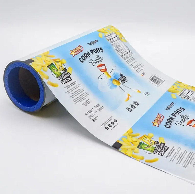 Envase de papel laminado de aluminio plástico para alimentos de embalaje flexible de película para Taro Tomato Embalaje de papas fritas