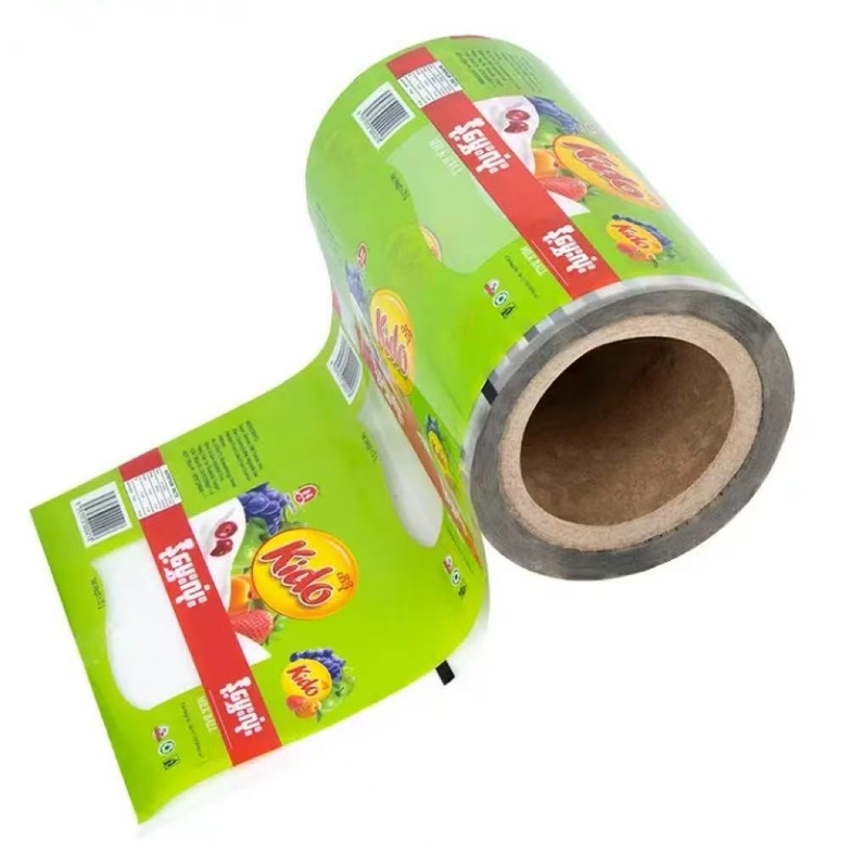 Embalaje de alimentos personalizado Rollo de película de plástico Nachos Pita Chips Alimentos Rollo de película de embalaje flexible Rollo de película de plástico laminado automático
