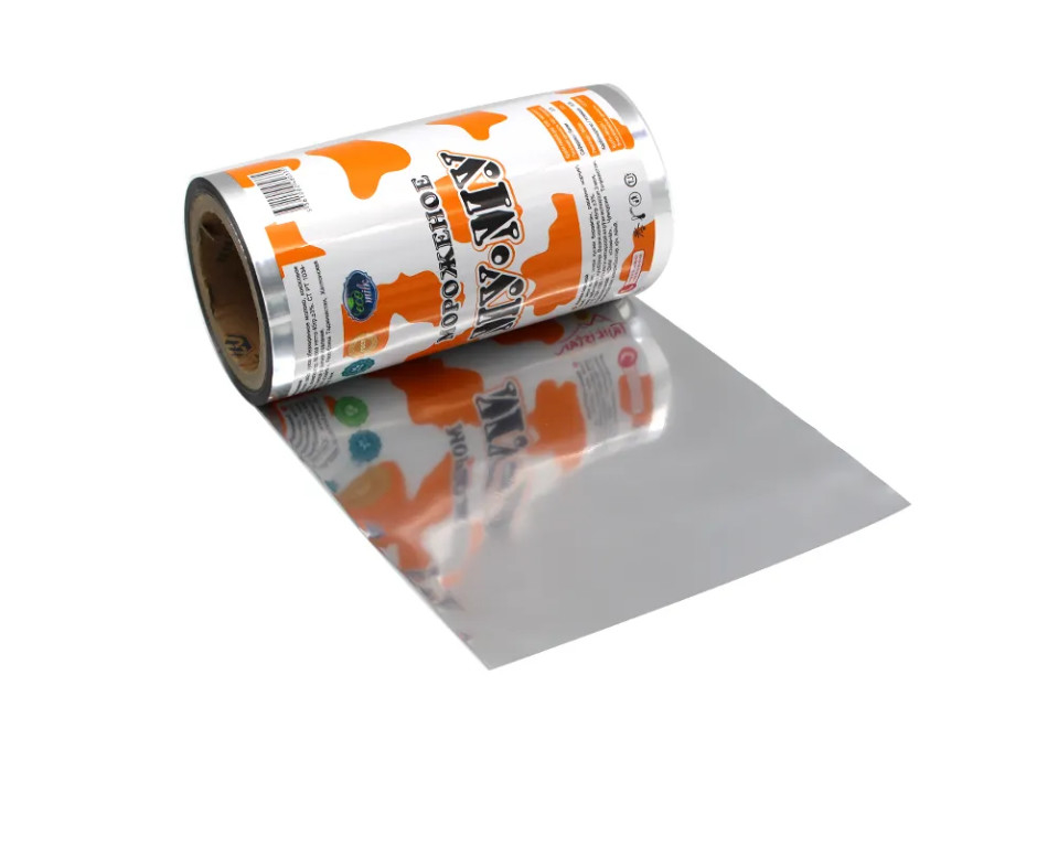 Película de rollo personalizada Embalaje de alimentos Reenrollamiento Película de embalaje flexible Embalaje automático Película de sellado térmico
