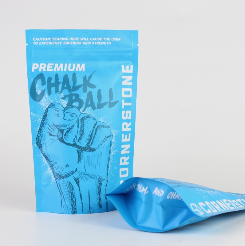 Bolsa de embalaje de bolígrafo de polvo de alta barrera personalizada con cremallera y bolsa vertical de papel de aluminio