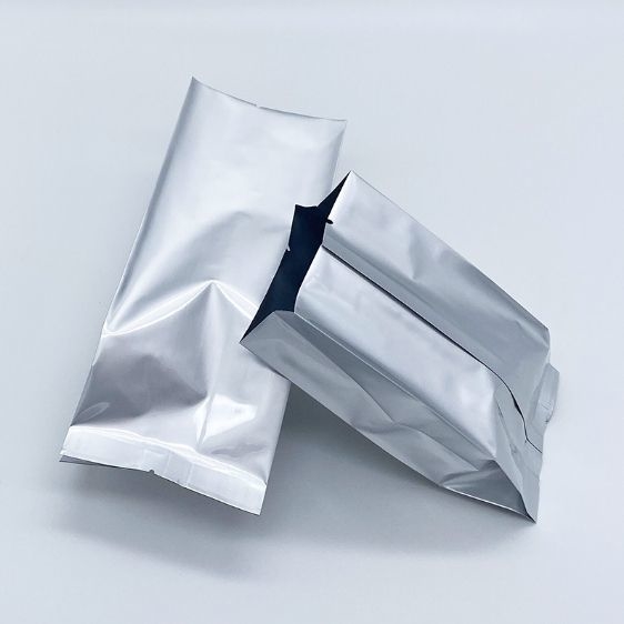 Bolsa de aluminio en polvo de PE resistente a la humedad, sello térmico laminado lateral, estuche de vacío, bolsa de aluminio para almacenamiento